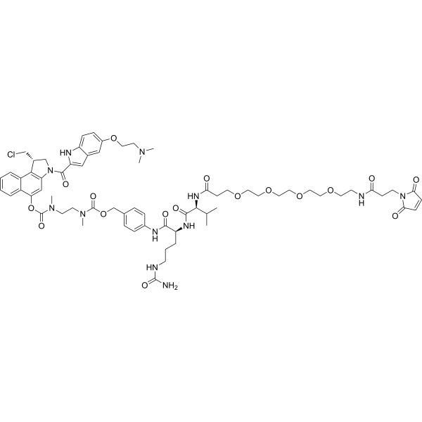 MA-PEG4-VC-PAB-DMEA-duocarmycin DM